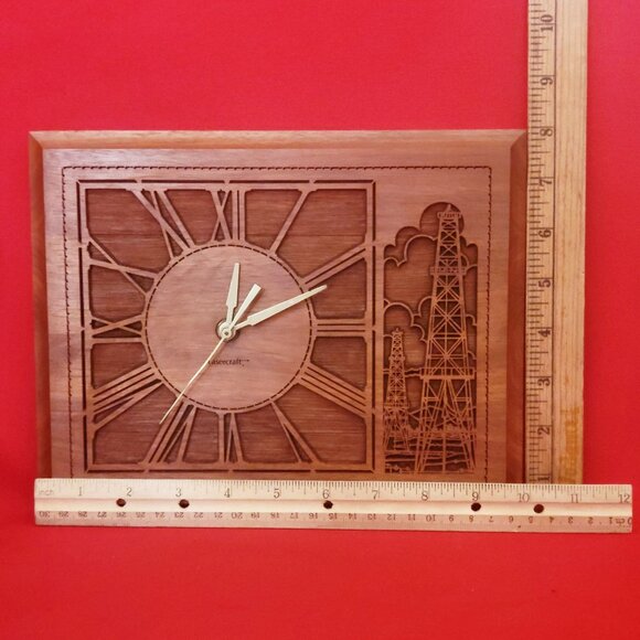 Lasercraft Wooden Walnut Clock Electric Towers - Picture 7 of 12